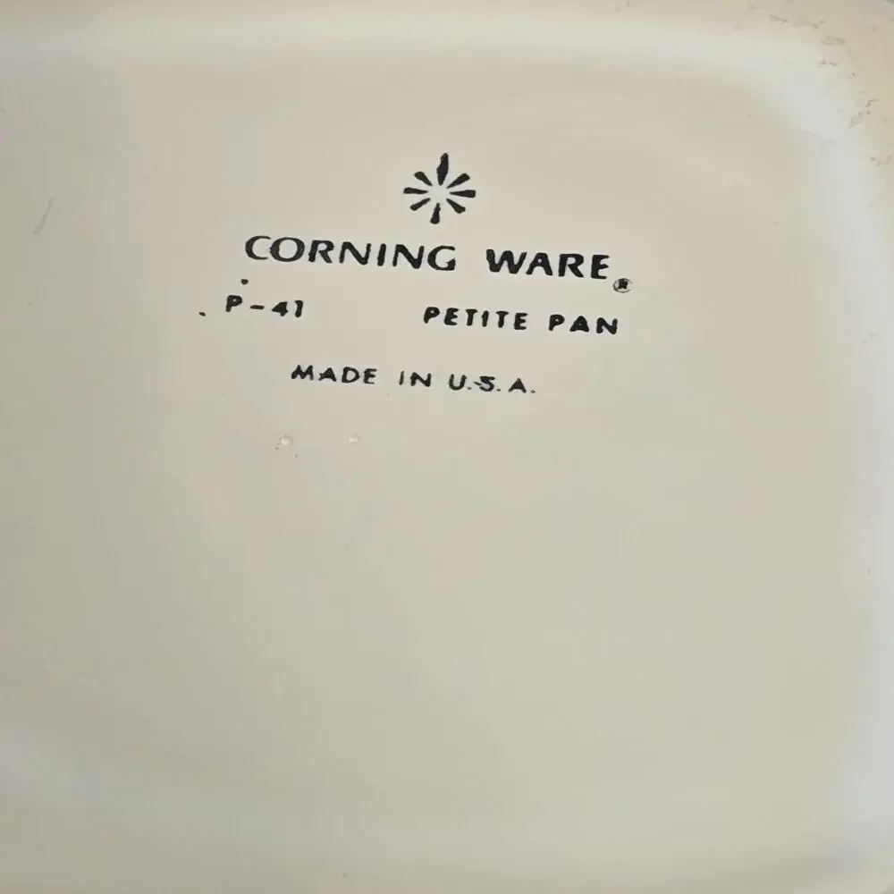 VTG Corning Ware P-41 Petite Pans 2 Blue Cornflower Mini USA Set Of 2